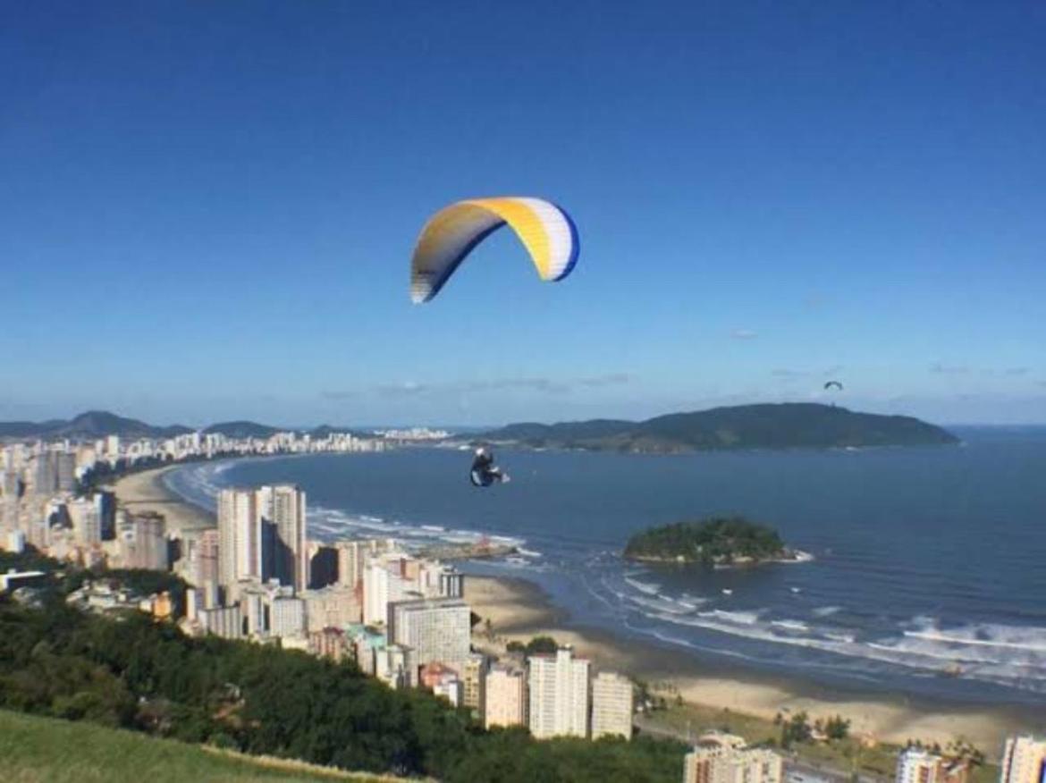 Kitinete 216 Frente Ao Mar Lägenhet São Vicente Exteriör bild